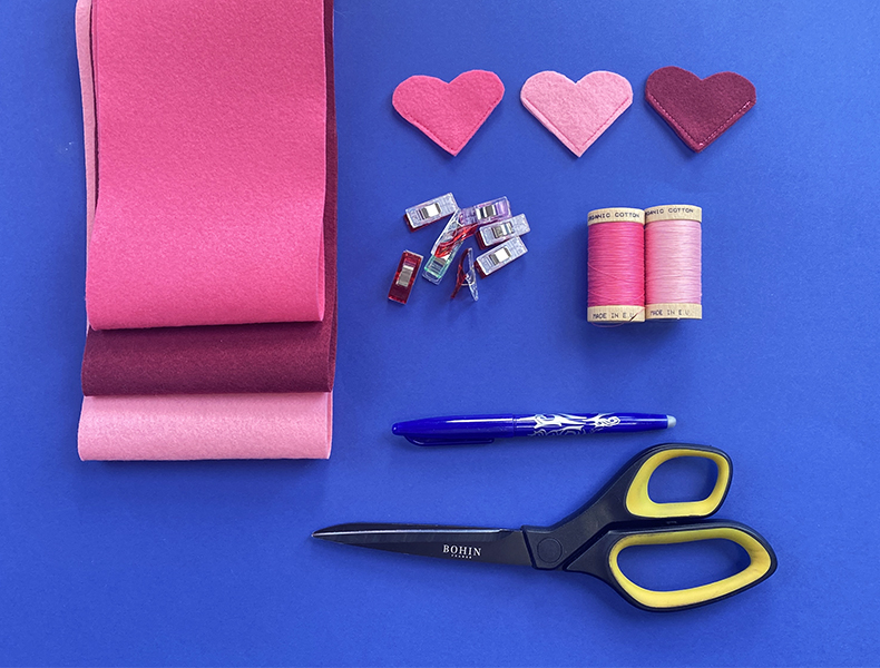 tuto marque page coeur fournitures