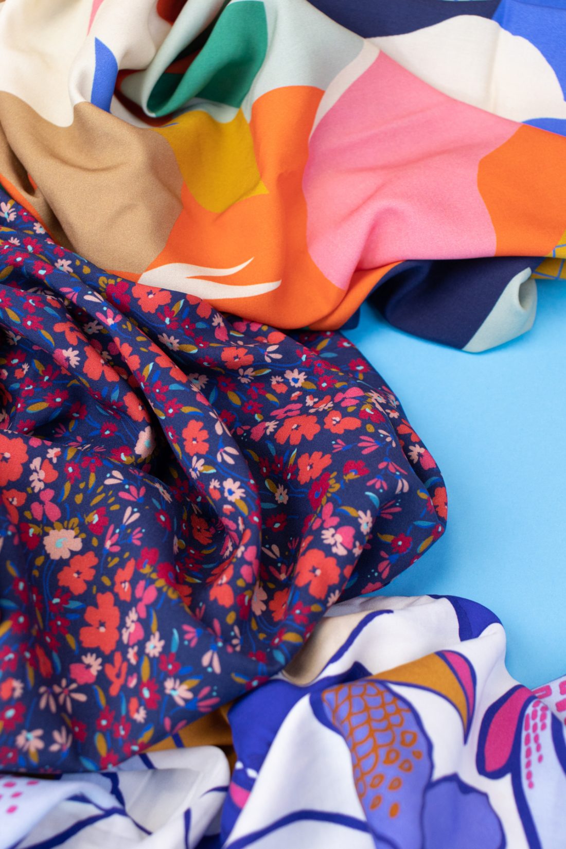 tissu viscose à motifs