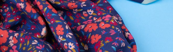 tissu viscose à motifs