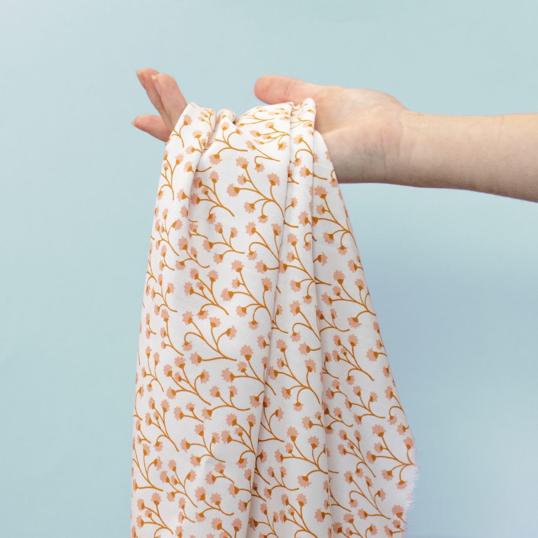 tissu viscose fleur