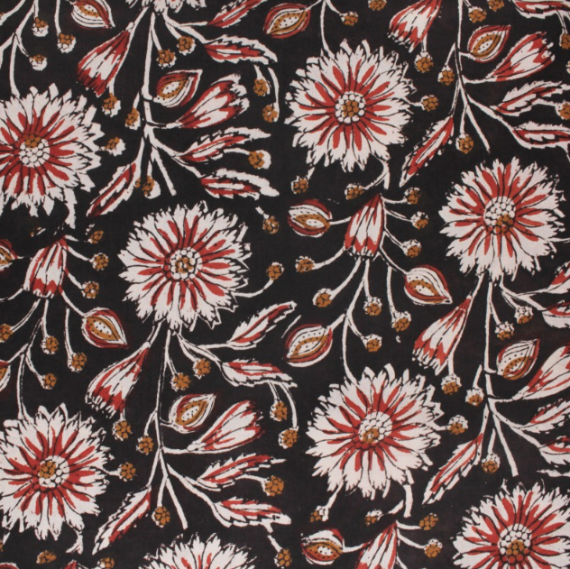 tissu indien noir
