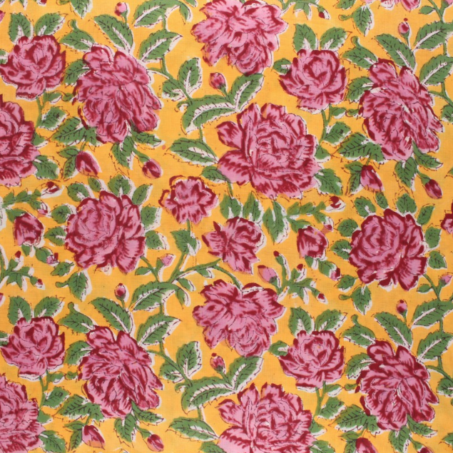 tissu indien rose