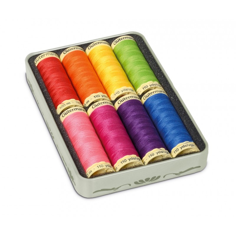 coffret de fils gutermann arc en ciel