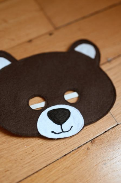 Masque d'ourson pour carnaval pour enfant