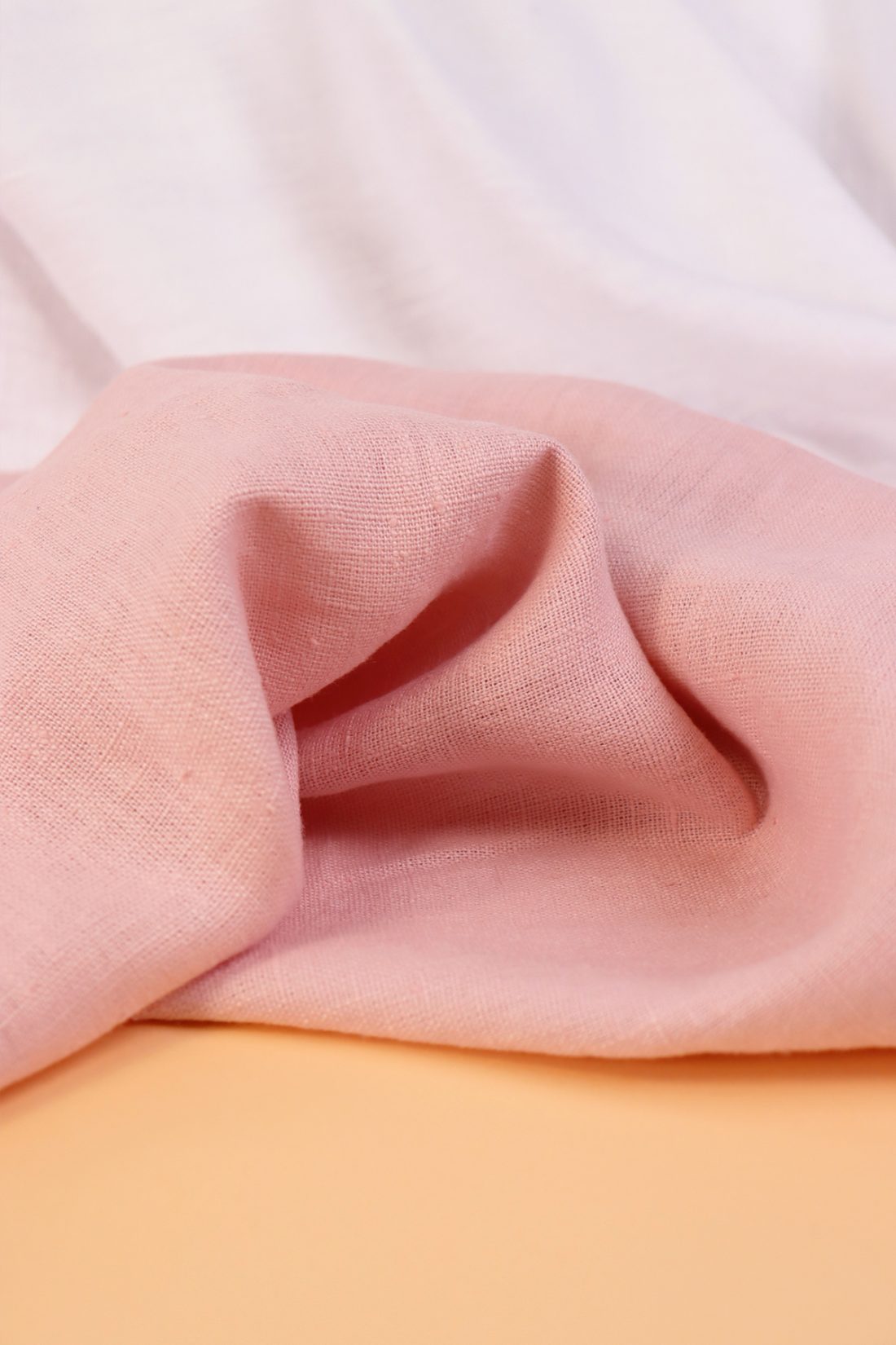 photo d'un tissu lin rose