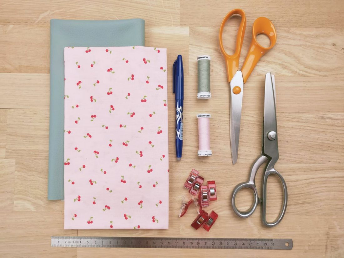 Photo étape tuto sac de courses shopper bag