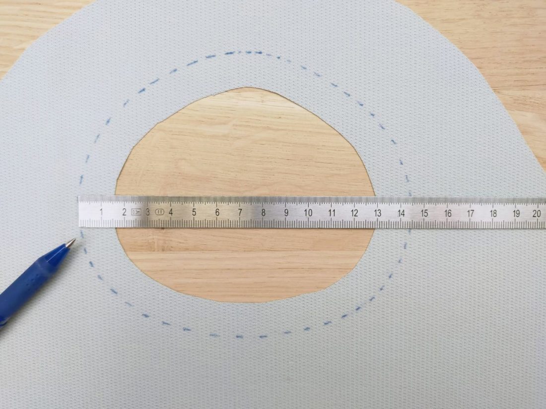 Photo étape tuto sac de courses shopper bag